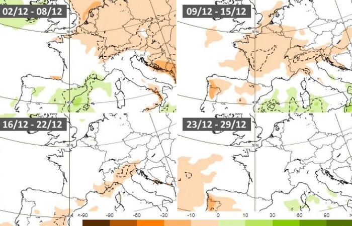 Is further snowfall possible between now and Christmas? 11/25/2024