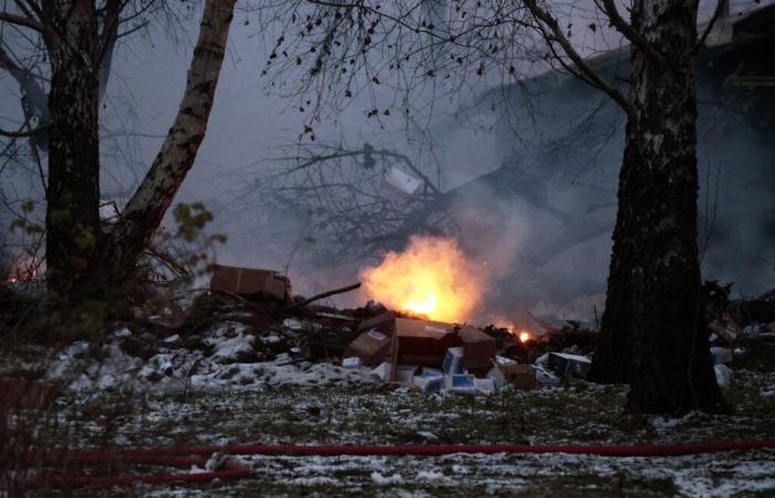 the impressive images of the DHL plane crash in Vilnius