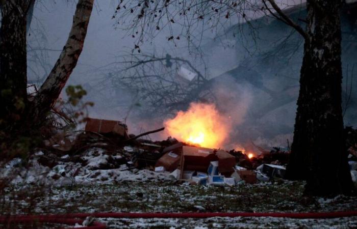 DHL cargo plane crashes into residential complex in Lithuania (photos)