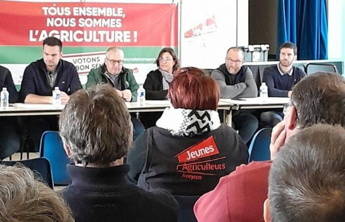 The beef industry in question in Aveyron with the president of the federation