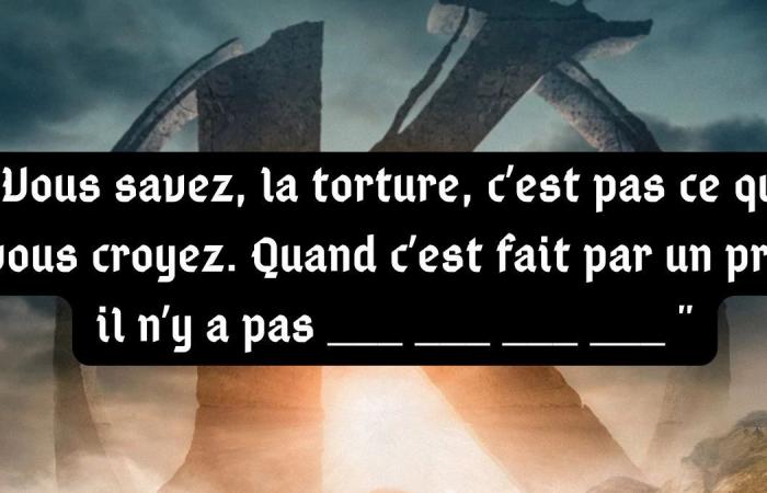 you are the spiritual son of Léodagan if you manage to complete these 5 lines