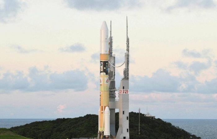 a fire at a rocket launch test site