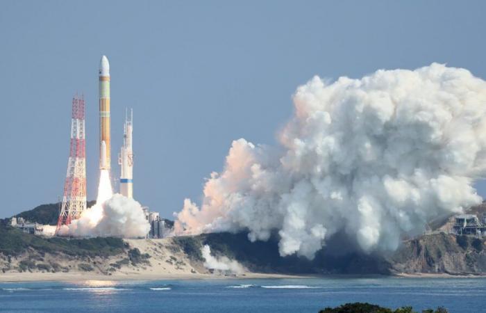 major fire at a rocket launch test site