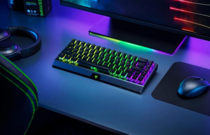 The Razer Blackwidow V3 Mini TKL keyboard is at an incredible price for Black Friday (-61%)