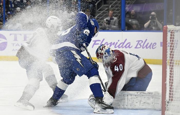 Monday in the NHL | The Lightning ruthlessly for the Avalanche in an 8-2 victory