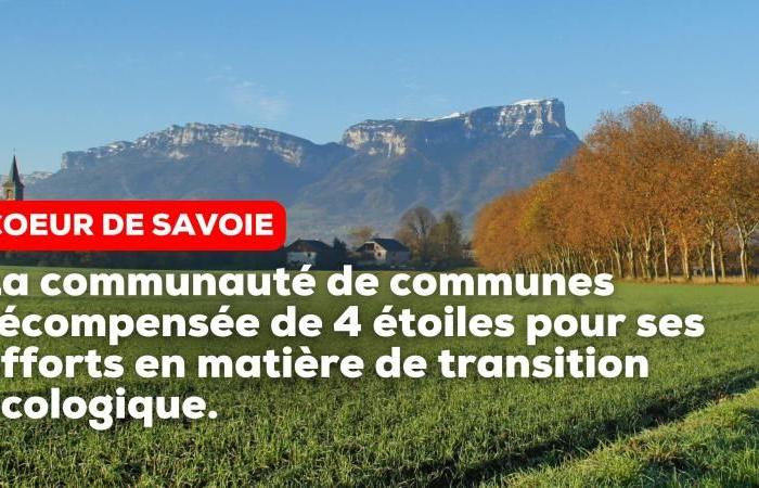 Cœur de Savoie awarded 4 stars for its efforts in ecological transition.