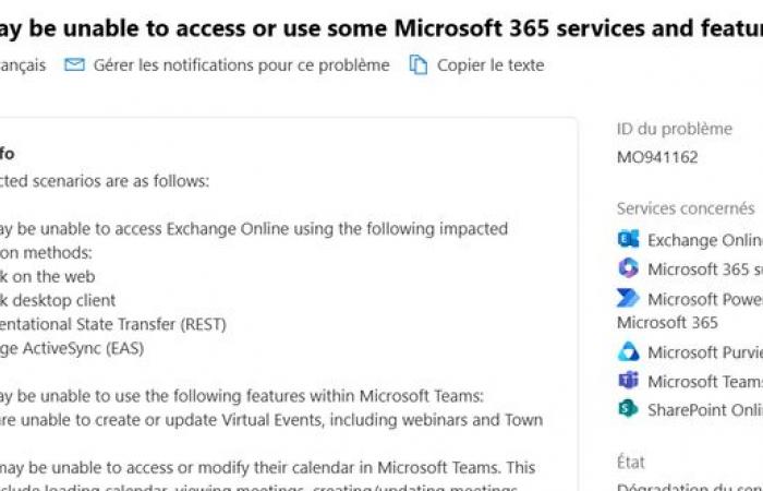 Several Microsoft services victims of a major outage