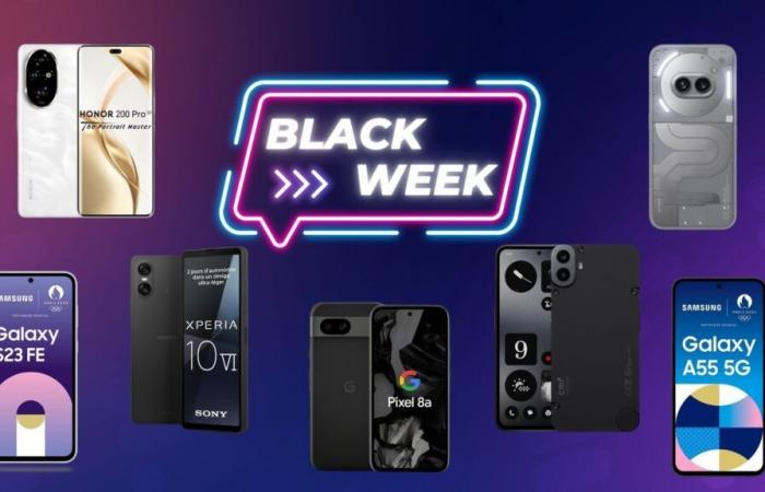 What are the best deals on cheap smartphones during Black Friday Week? (less than €500)