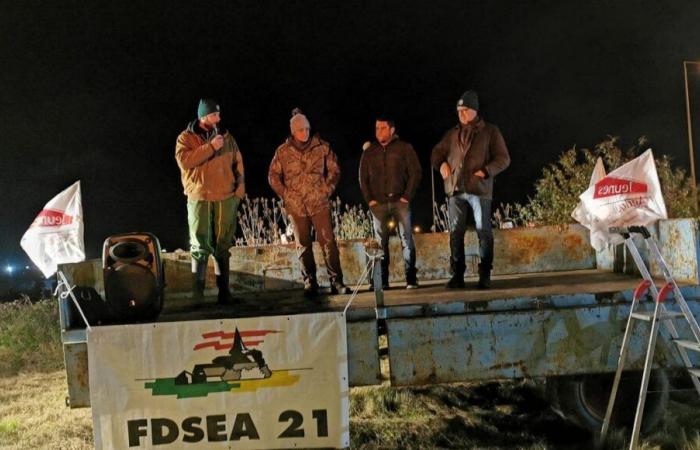 Agricultural crisis: Côte-d'Or farmers demonstrate in Montbard in front of the OFB