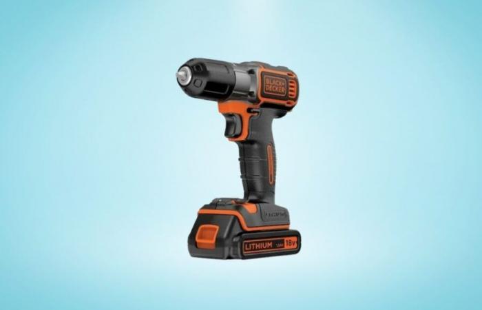 The price of this Black+Decker drill-screwdriver is the envy of all DIY enthusiasts