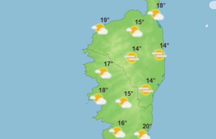 Weather for this Tuesday, November 26, 2024 in Corsica