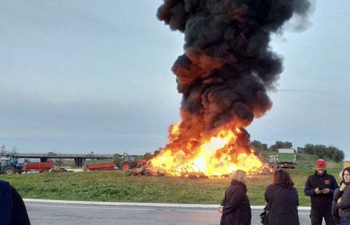 major traffic jams and several roads closed in Perpignan