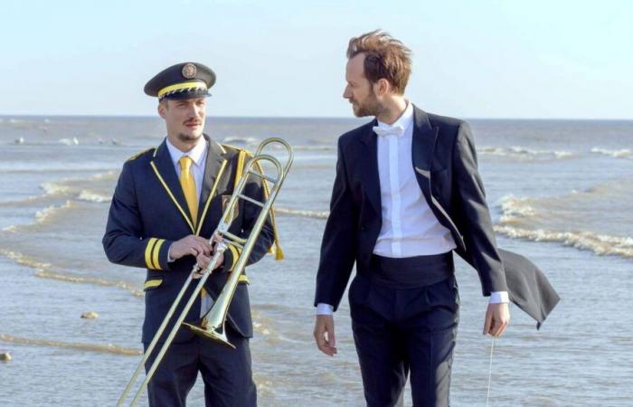 Clash of cultures between Benjamin Lavernhe and Pierre Lottin in the comedy “En fanfare”