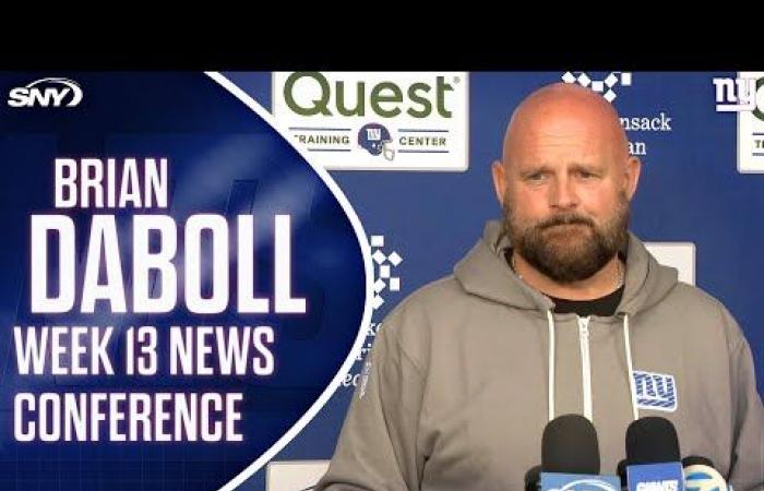 Giants head coach Brian Daboll on Tommy DeVito’s forearm injury and playing on Thanksgiving | SNY