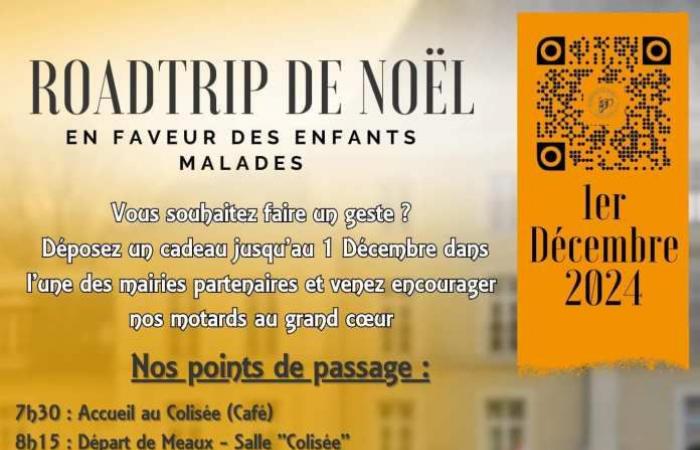 Seine-et-Marne: Third edition. With the Christmas Road Trip, bikers crisscross the region to bring a little joy to sick children!