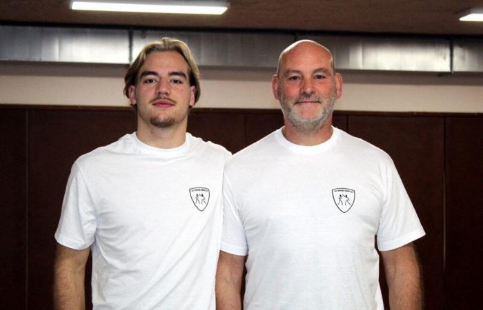 Father and son, Laurent and Eliott introduce others to self-defense near Caen