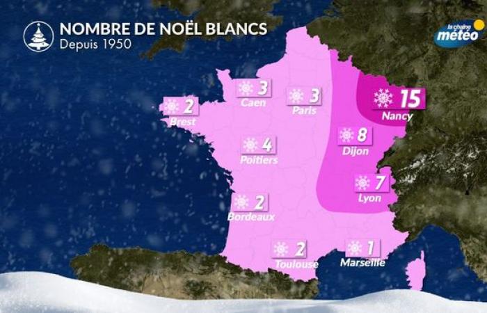 Can we expect snow for Christmas this year in France?