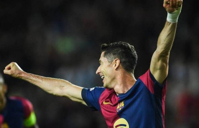 FC Barcelona – Stade Brestois. Robert Lewandowski scores his 100th Champions League goal