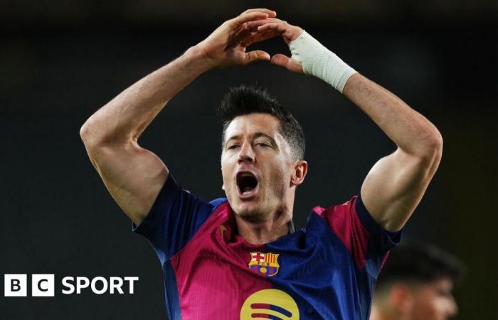 Robert Lewandowski: Barcelona striker reaches 100 Champions League goals