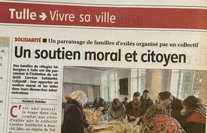 Sponsorship of exiled families organized by Corrèze-Solidarité