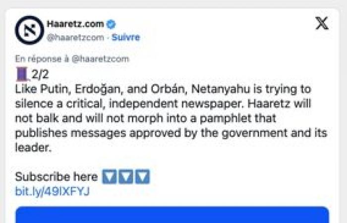 In Israel, the Netanyahu government is “trying to silence” the newspaper (…)