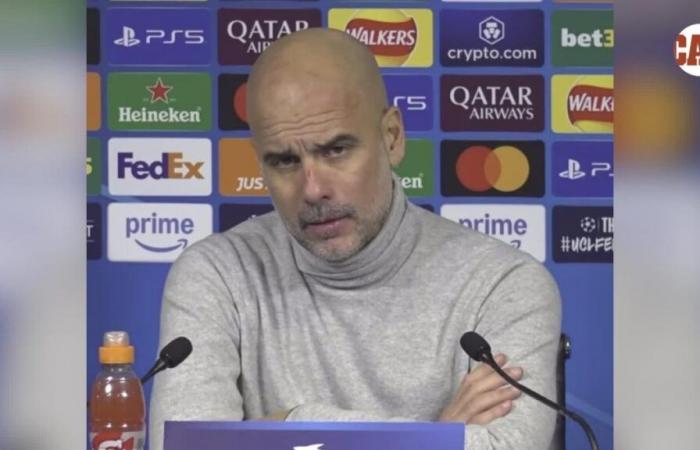 Guardiola jokes about his strange scratches on his head: “I want to hurt myself…”