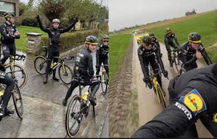 Cycling. Road – Wout Van Aert… on the roads of his fall and in recce of the Classics