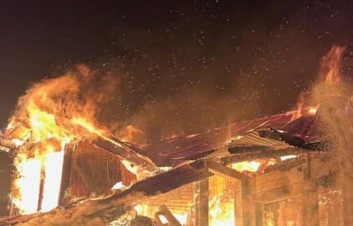 Hautes-Alpes. Two houses destroyed by fire in Risoul