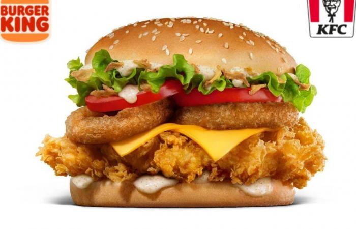 competitors Burger King and KFC join forces and offer a burger imagined together