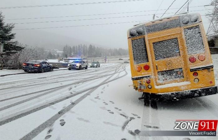 First snowfall in the Quebec region, accidents multiply