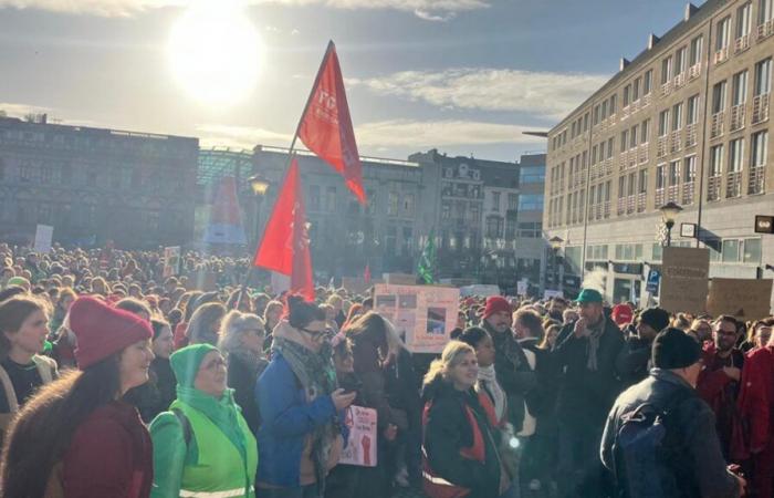 Teachers’ strike: thousands of demonstrators in Liège, update on the actions carried out in Wallonia and Brussels