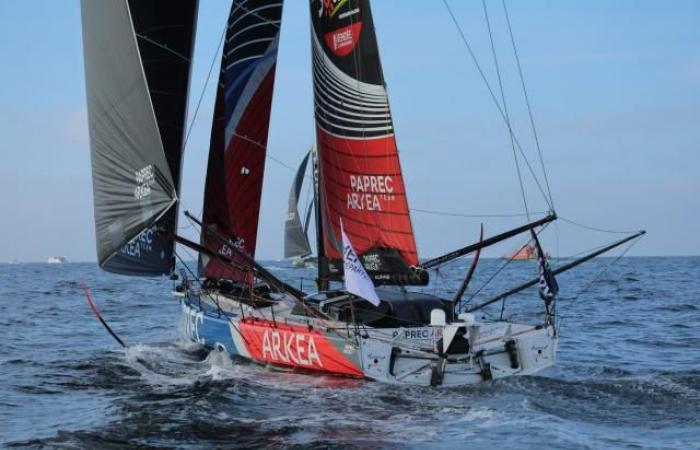 The leaders of the Vendée Globe engaged in “a speed race”, according to Paprec Arkéa skipper Yoann Richomme