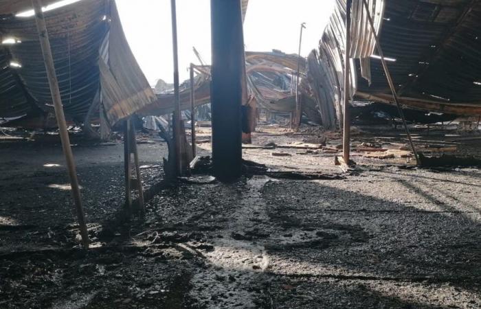 Fire at the Indoor Park in Anse: companies note the damage