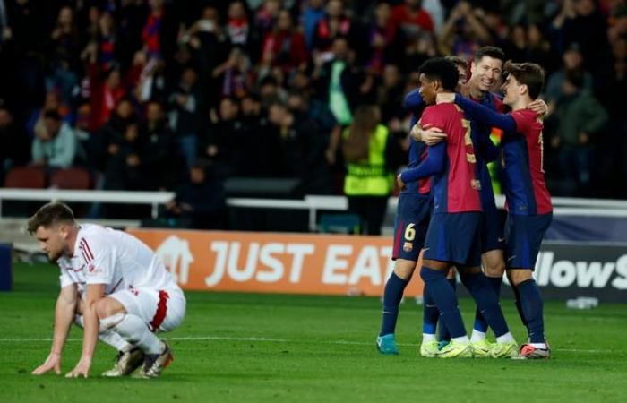 the summary of the large defeat of the Bretons against Barça