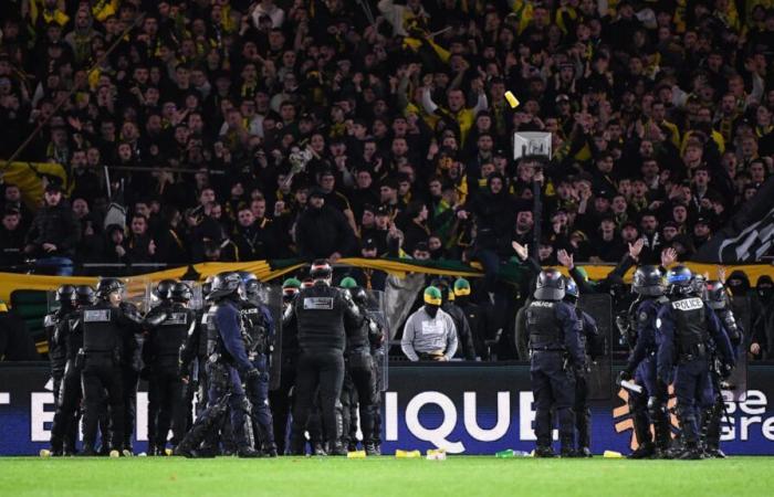 after the incidents at Beaujoire, Nantes supporters banned from traveling to Paris