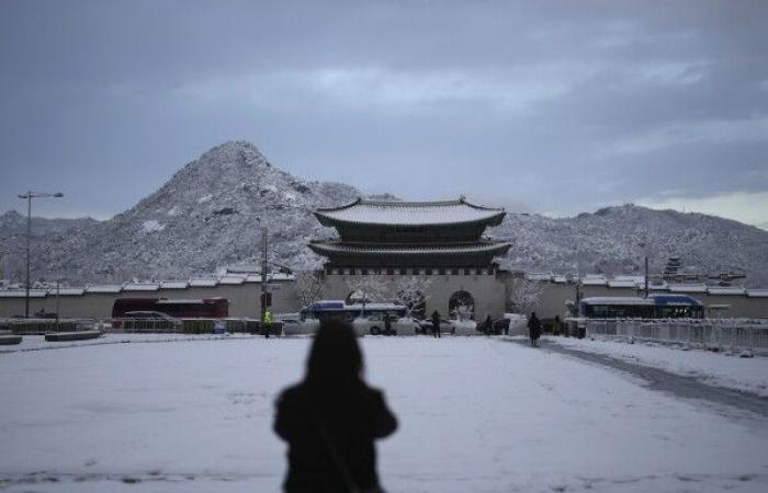 Biggest November snowstorm in half a century hits Seoul and grounds flights