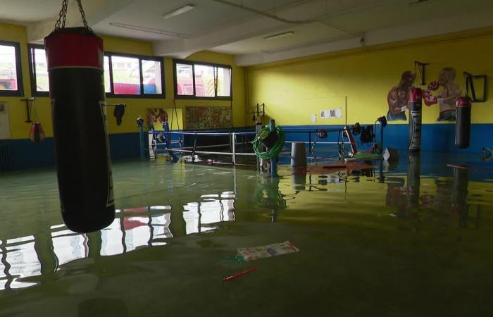 flooding at the Maison de la culture and the Maison des sports in Nevers