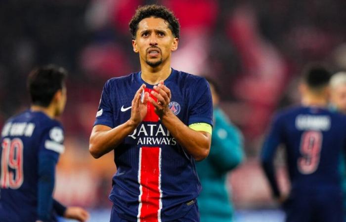 Marquinhos' anger against the refereeing of the German goal