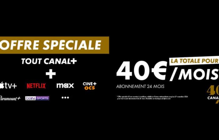 CANAL+: last day to take advantage of the 40 YEARS SPECIAL OFFER*