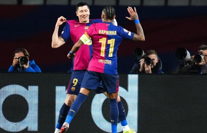 FC Barcelona's three goals against Brest, including Robert Lewandowski's double (video)