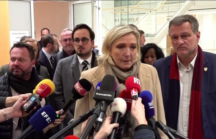 the trial has ended, the judgment will be rendered on March 31 for Marine Le Pen and 24 other defendants