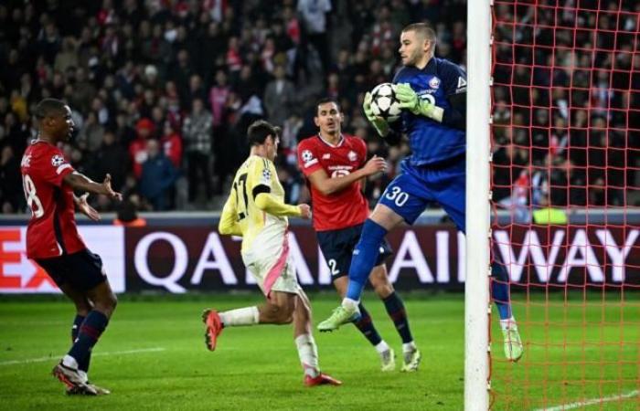 first qualifying ball for Lille in Bologna (Champions League)