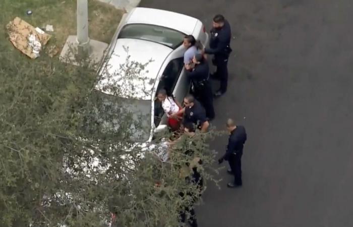 LAPD shoot Maserati driver following wild pursuit; bystander injured