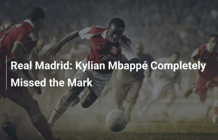 Real Madrid: Kylian Mbappé completely misses the opportunity