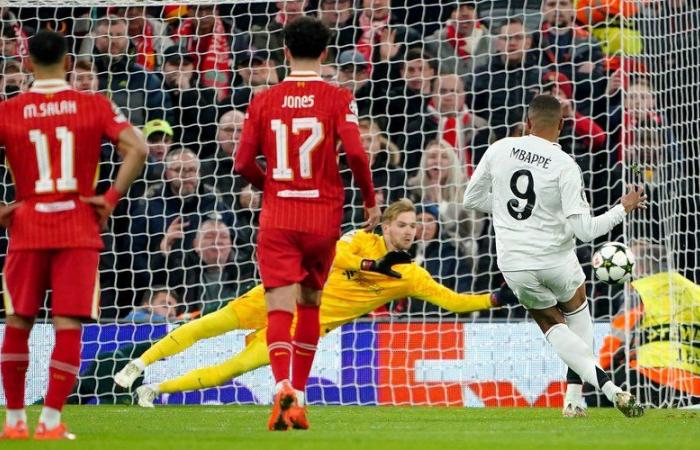 Mbappé misses a penalty: the ordeal of the Real striker in Liverpool