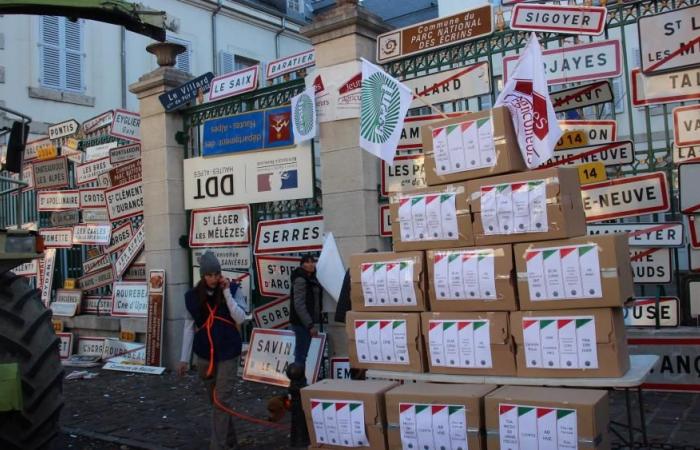 In the Hautes-Alpes, farmers raise their voices and demonstrate in the streets of Gap