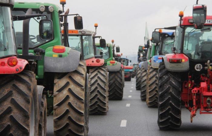 Agricultural anger. A roadblock set up on this busy road to Andorra