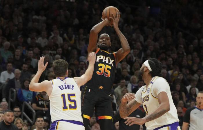 NBA Cup: Kevin Durant, Bradley Beal return to lead Suns past Lakers as Rockets clinch knockout round berth