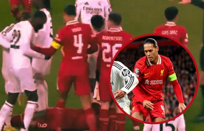 Liverpool fans may have missed Van Dijk & Salah moment as Nunez felled