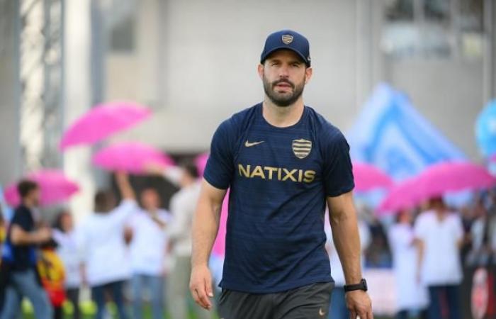 Frédéric Michalak after the slap received by Racing against Stade Français (Racing 92)